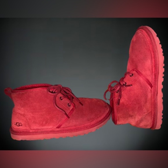 Ugg men’s red Neumel boots; sz 9 main image 4
